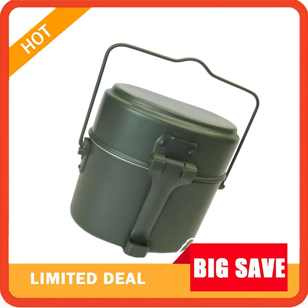 Camping Cooking Box Set - 3 ชิ้น/เซ็ตกล่องอาหารกลางวัน หม้ออลูมิเนียม และชุดอุปกรณ์ทำอาหารสำหรับตั้งแคมป์ปิกนิก