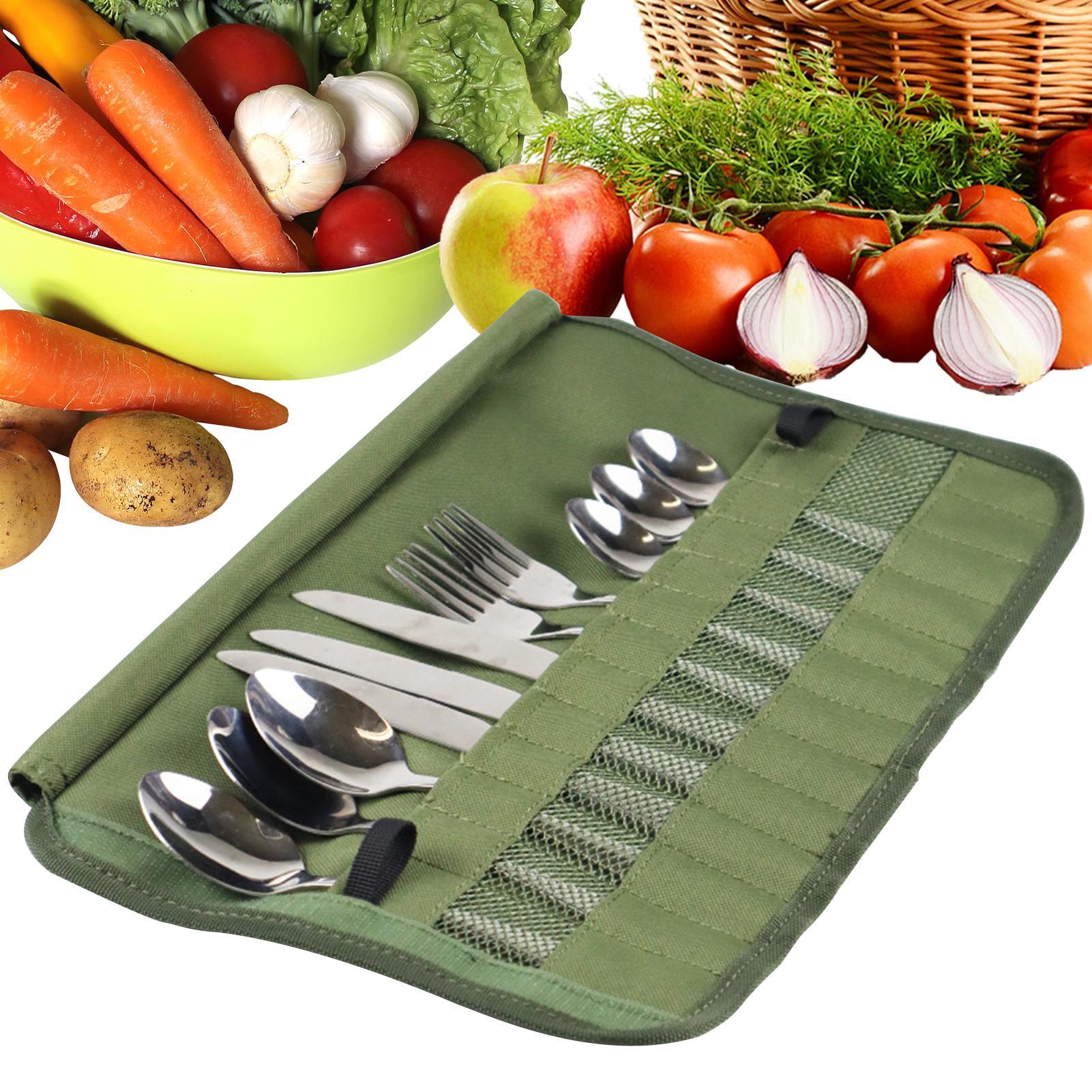 Camping Cooking Box Set - ชุดอุปกรณ์ครัวสำหรับตั้งแคมป์ กระเป๋าเก็บอุปกรณ์ทำครัว ชุดอุปกรณ์ทำอาหารสำหรับเดินทาง กระเป๋าใส่ช้อนส้อมอเนกประสงค์