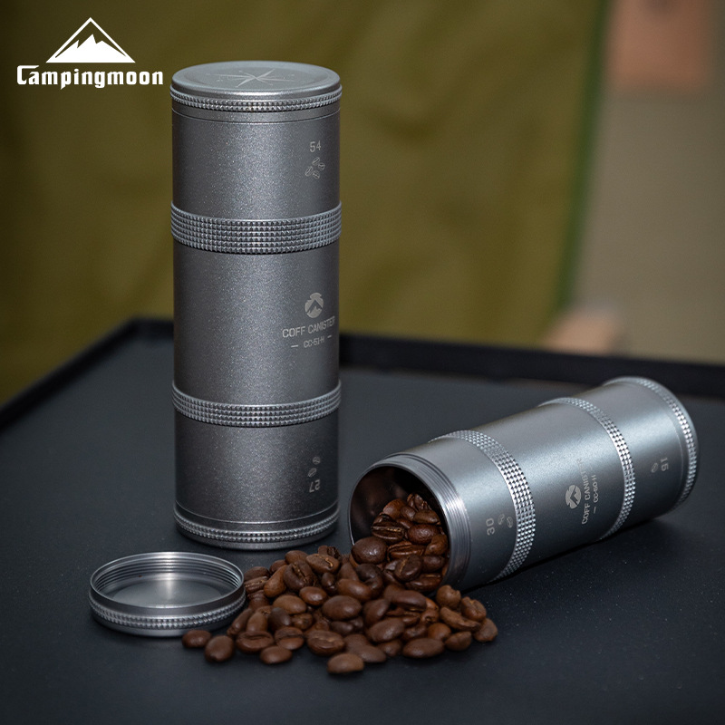 Camping Cooking Burner - CAMPINGMOON 1pcs กาแฟถั่วกระเป๋าเดินทางปิดผนึกกระป๋องผงกระป๋องชา Camping อุปกรณ์ Outdoor