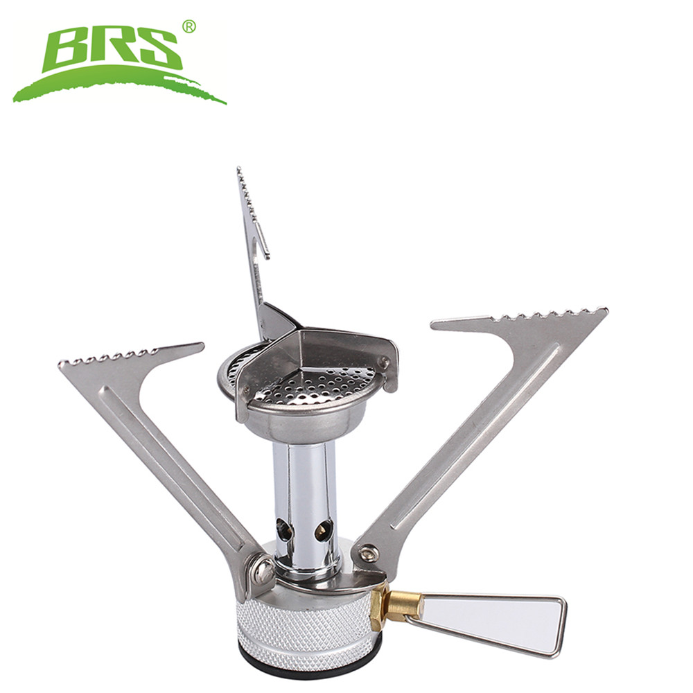 Camping Cooking Gazebo - BRS เตาแคมป์กลางแจ้งแบบพกพา Mini Kompor Gas ทองแดง