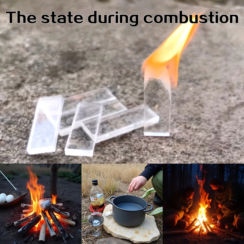 Camping Cooking Fire - 30/60/120 ชิ้น อุปกรณ์จุดไฟขนาดเล็กแบบพกพา สำหรับตั้งแคมป์ แคมป์ไฟ บาร์บีคิว