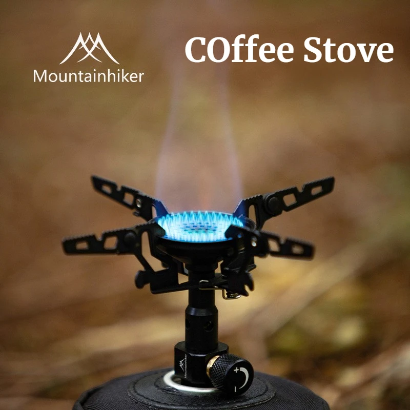 Camping Cooking Gazebo - MOUNTAINHIKER เตาแก๊สกำลังสูง 3300W สำหรับกิจกรรมกลางแจ้ง เตาแก๊สสีดำสำหรับตั้งแคมป์ เตาแก๊สพกพาสำหรับทำอาหารปิกนิก
