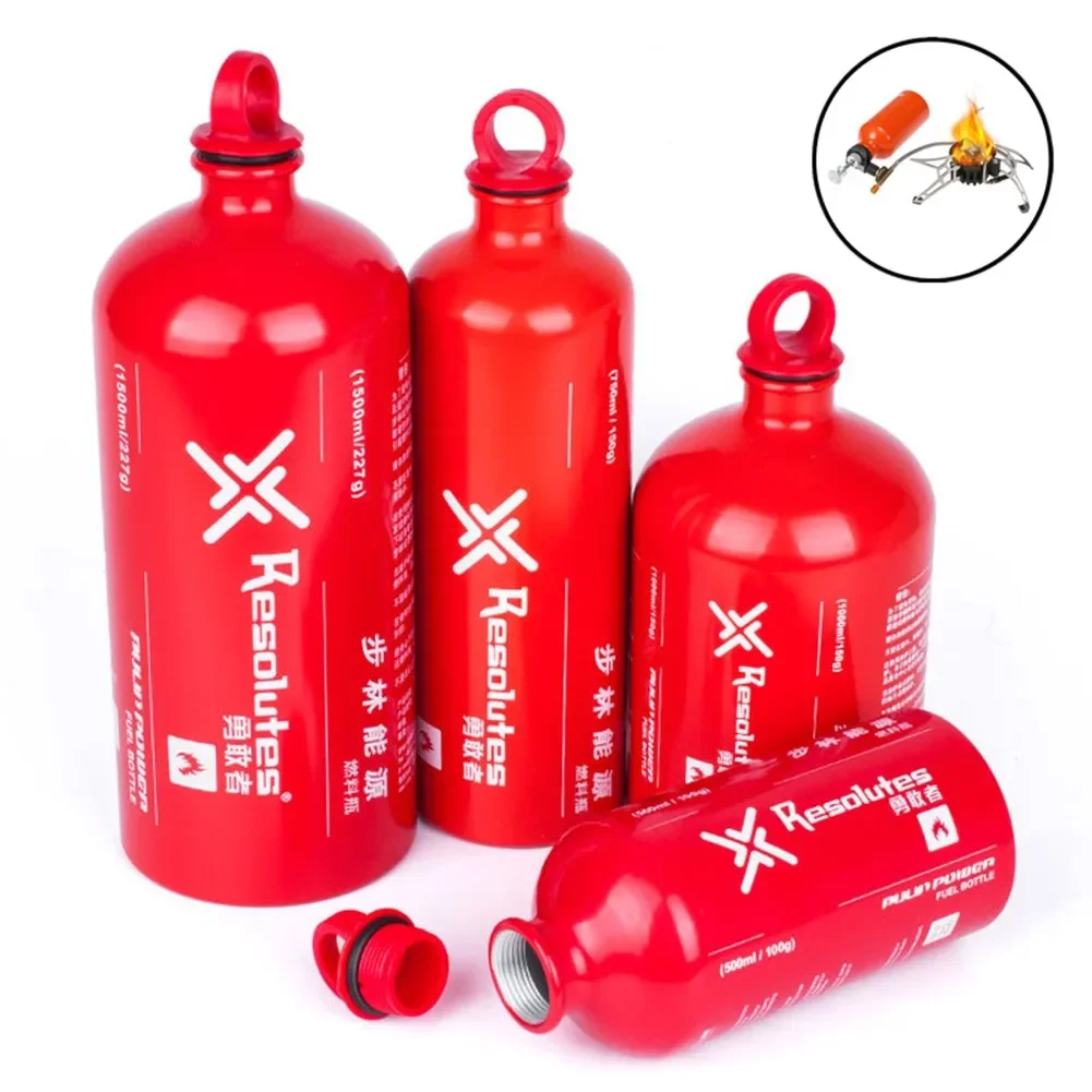 Camping Cooking Gazebo - 1500/1000/750/500 ML กลางแจ้งแก๊สน้ํามันเชื้อเพลิงขวดรถจักรยานยนต์ฉุกเฉินเบนซินเบนซินกระป๋อง Camping เตาทําอาหารการใช้ขวด