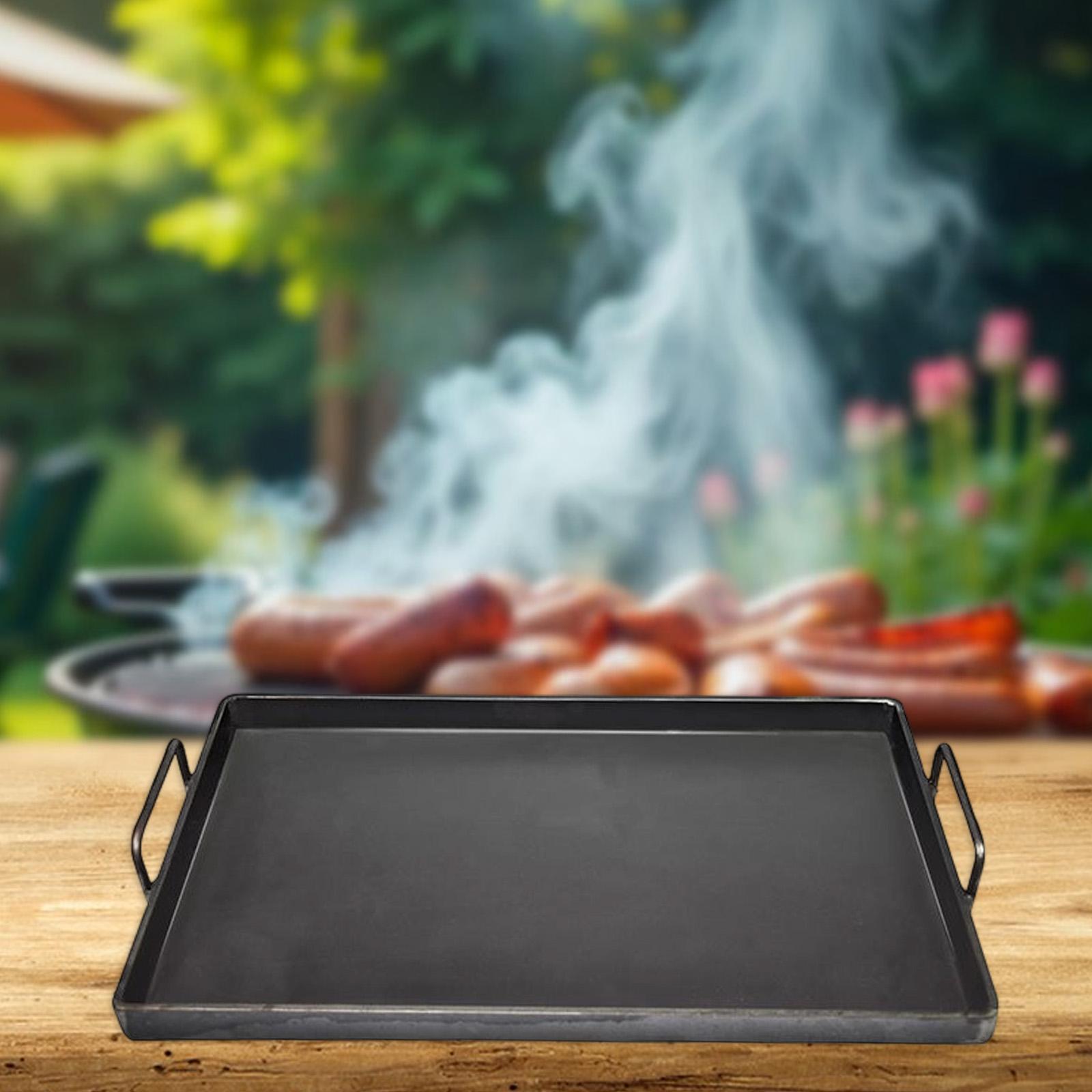 Camping Cooking Top - กระทะเหล็กหล่อ 1 ชิ้น สำหรับทำอาหาร ย่าง ทอด