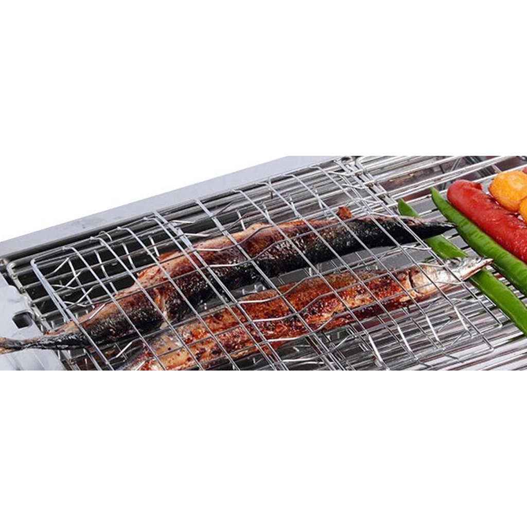 Camping Cooking Tool Set - ตะกร้าบาร์บีคิวคุณภาพสูง อุปกรณ์เสริมสำหรับเตาย่างบาร์บีคิว ตะแกรงลวดสำหรับทำอาหารกลางแจ้ง ชุดอุปกรณ์ปิ้งย่างสำหรับการตั้งแคมป์