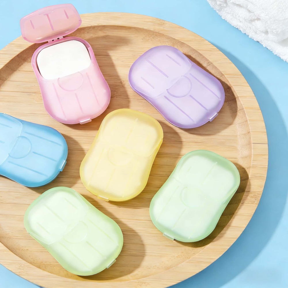 Biodegradable Soap Camp - แผ่นสบู่กระดาษพกพา ย่อยสลายได้ สำหรับเดินทาง แคมป์ปิ้ง ล้างมือแบบธรรมชาติ ฟองเร็ว