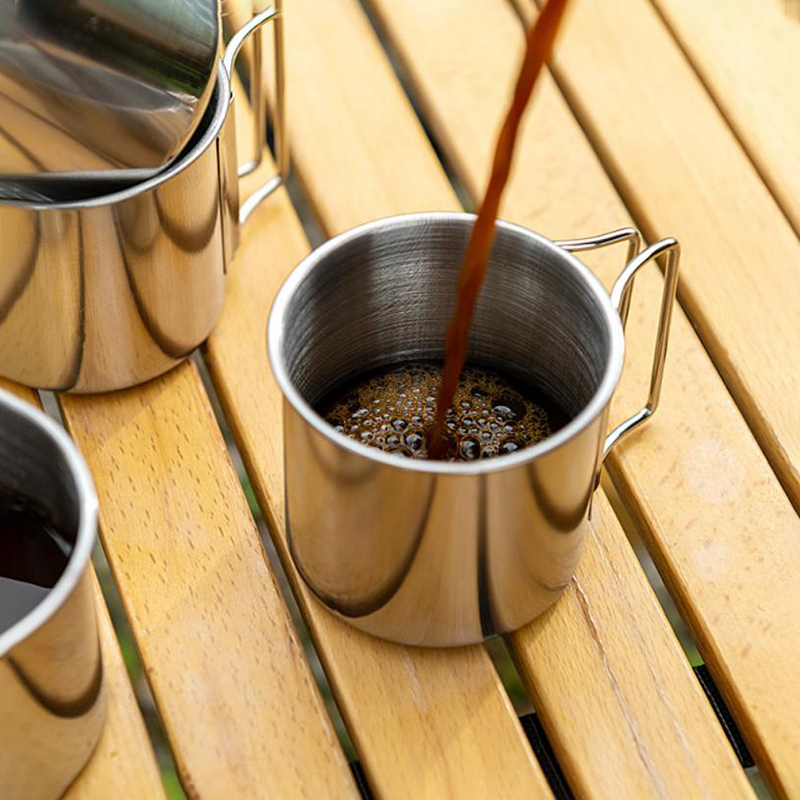 แก้วมักสแตนเลส260/350/600มล. ส - Quality Camping Cooking Set บทวิจารณ์และราคา