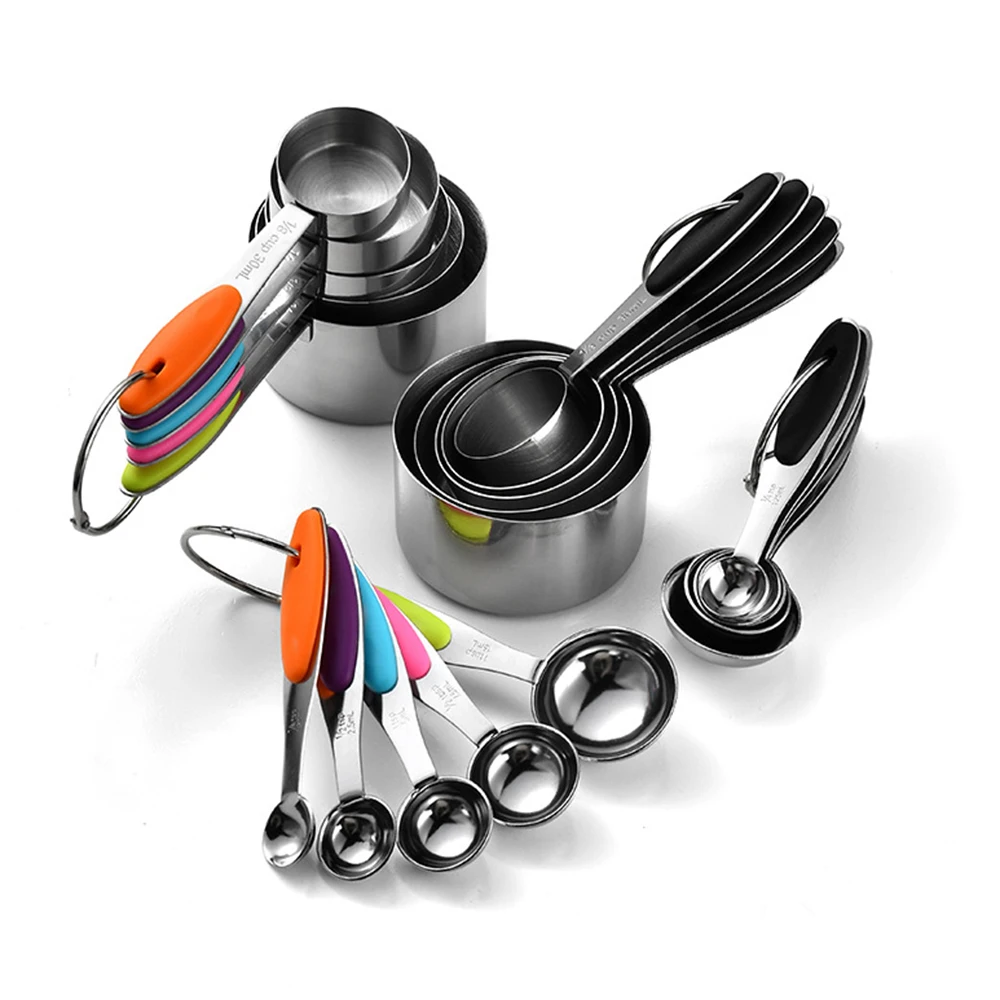 5/10 ชิ้นสแตนเลสวัดถ้วยและช้อน - Camping Cooking Tool Set บทวิจารณ์และราคา