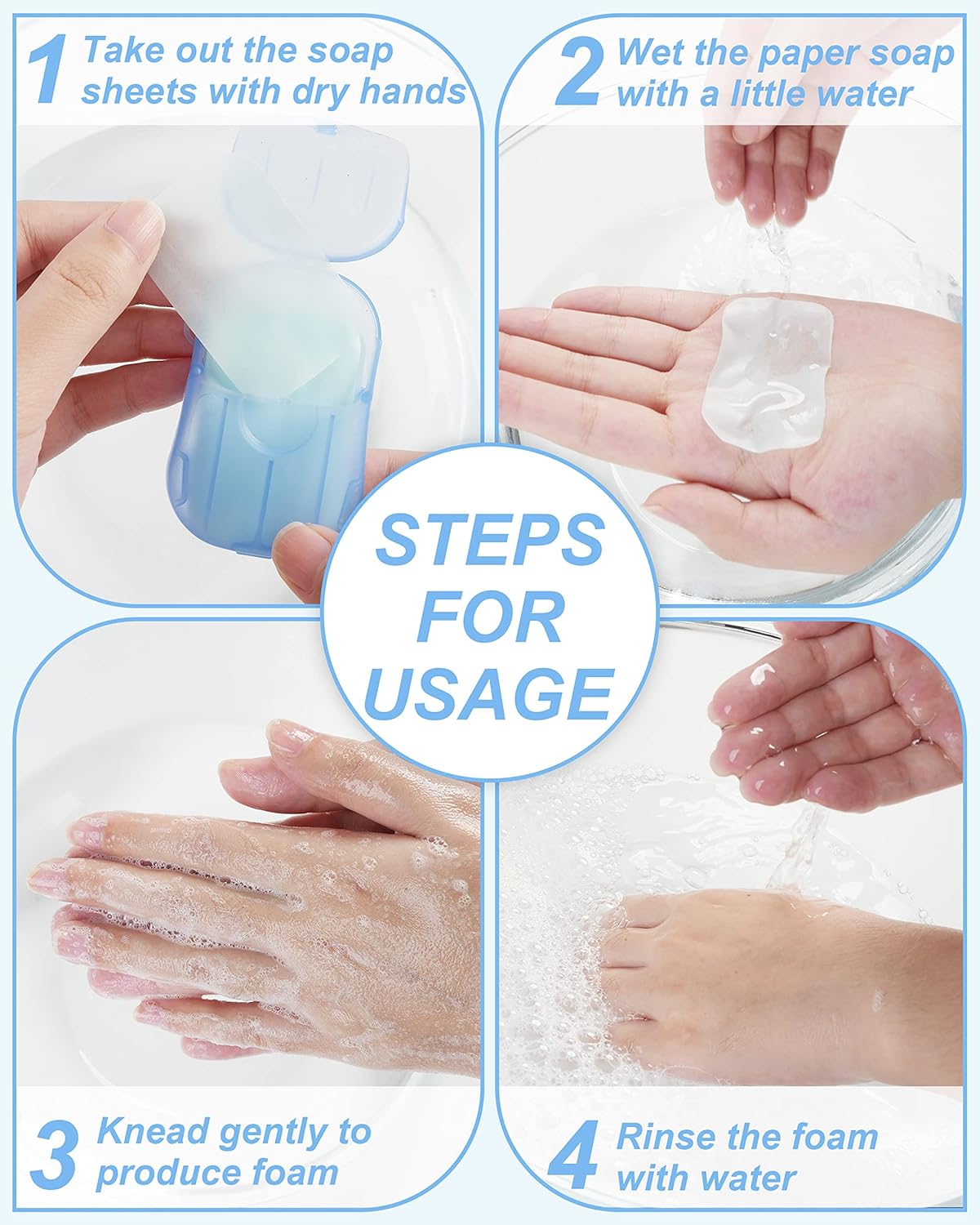5/10/20 กล่องสบู่ล้างมือแบบแผ่ - Biodegradable Soap Camp บทวิจารณ์และราคา