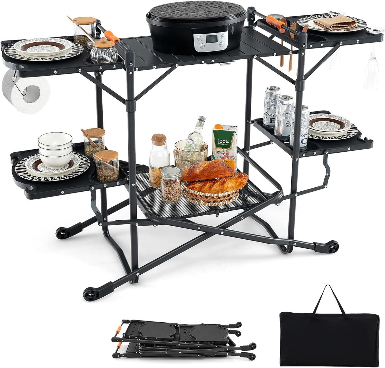 โต๊ะทำอาหารแบบพกพาสำหรับแคมป์ป - Camping Cooking Top บทวิจารณ์และราคา