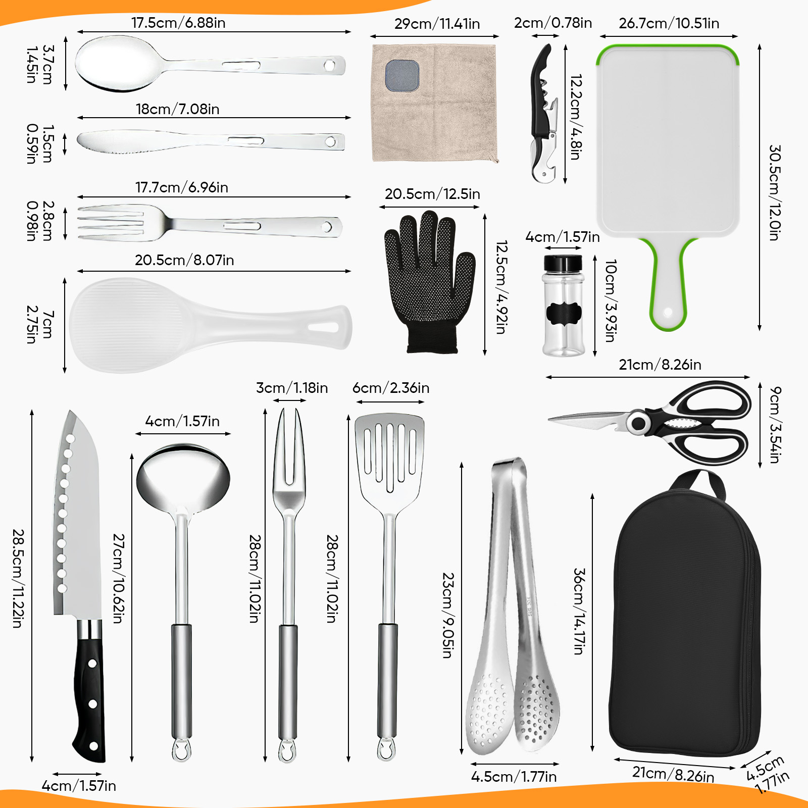 16 ชิ้น Camping ชุดอุปกรณ์ทําอ - Camping Cooking Must Haves บทวิจารณ์และราคา