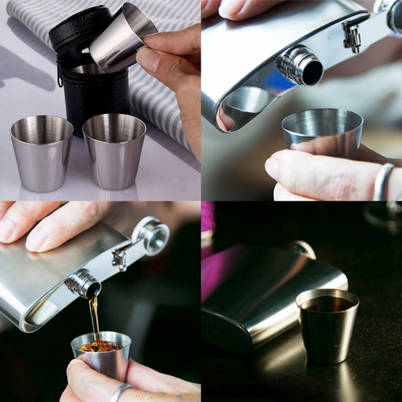 4/6Pcs ถ้วยสแตนเลส MINI Shot แ - Camping Cooking Mug บทวิจารณ์และราคา