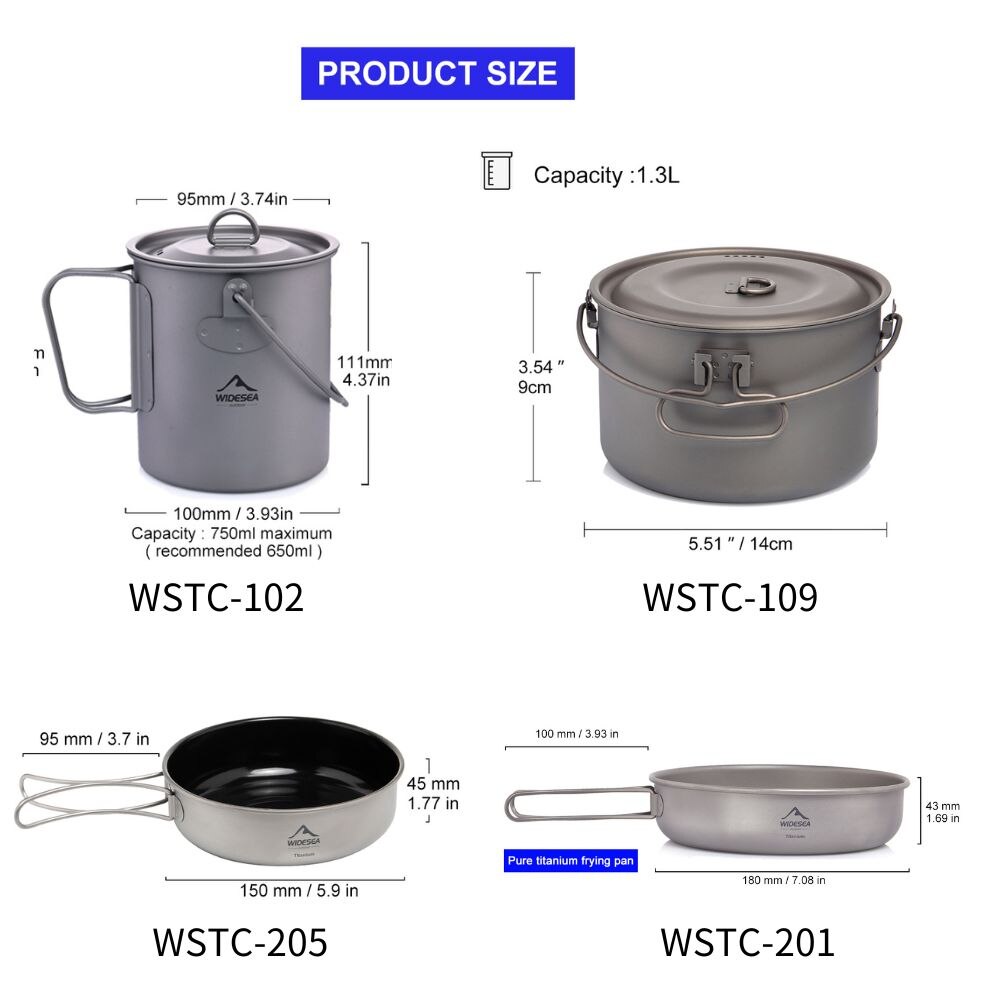 ชุดเครื่องครัวไทเทเนียมสำหรับต - Camping Cooking Recipes บทวิจารณ์และราคา