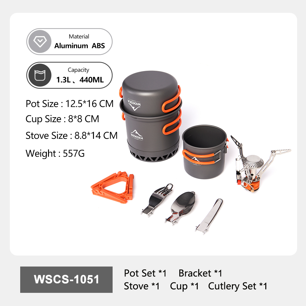 ชุดเครื่องครัวพกพาสำหรับตั้งแค - Camping Cooking Set For 4 บทวิจารณ์และราคา