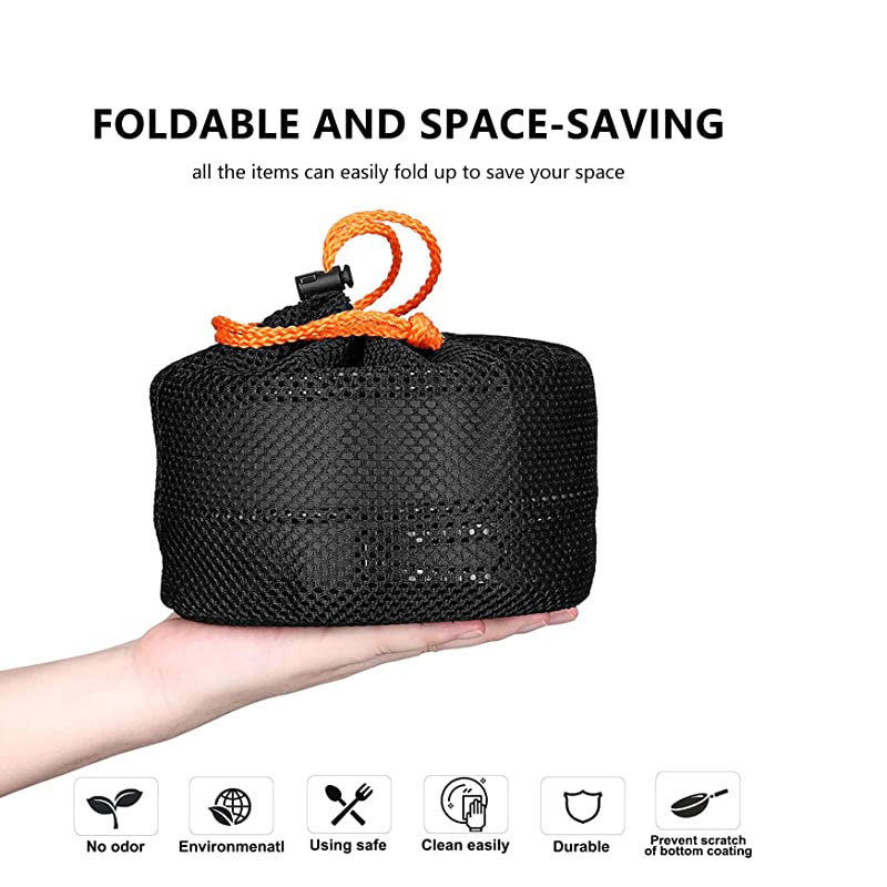 Set Alat masak อลูมิเนียมตั้งแ - Camping Cooking Set For 4 บทวิจารณ์และราคา
