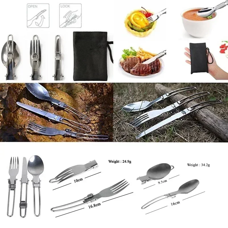 ใหม่หม้อตั้งแคมป์แบบพกพากลางแจ - Camping Cooking Kitchen Set บทวิจารณ์และราคา