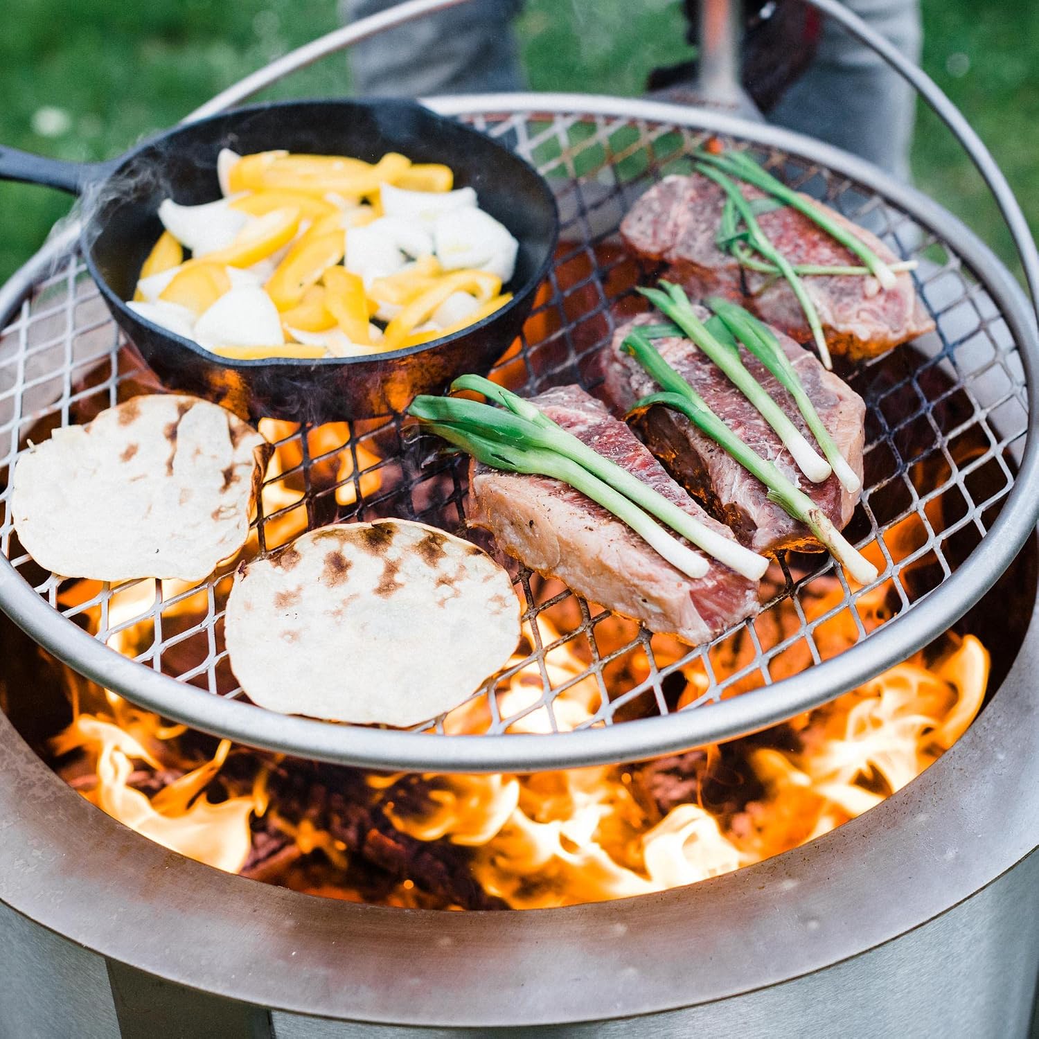 ตะแกรงย่างอาหารสำหรับเตาไฟสแตน - Campfire Cooking บทวิจารณ์และราคา