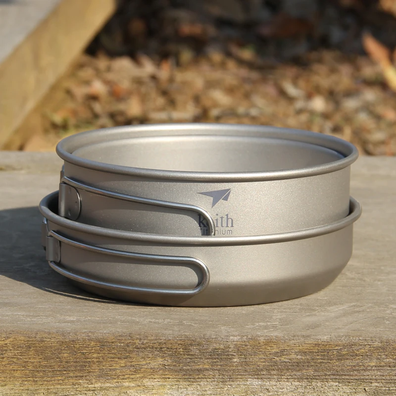 Keith 3PCS ไทเทเนียมเครื่องครั - Camping Cooking Tool Set บทวิจารณ์และราคา