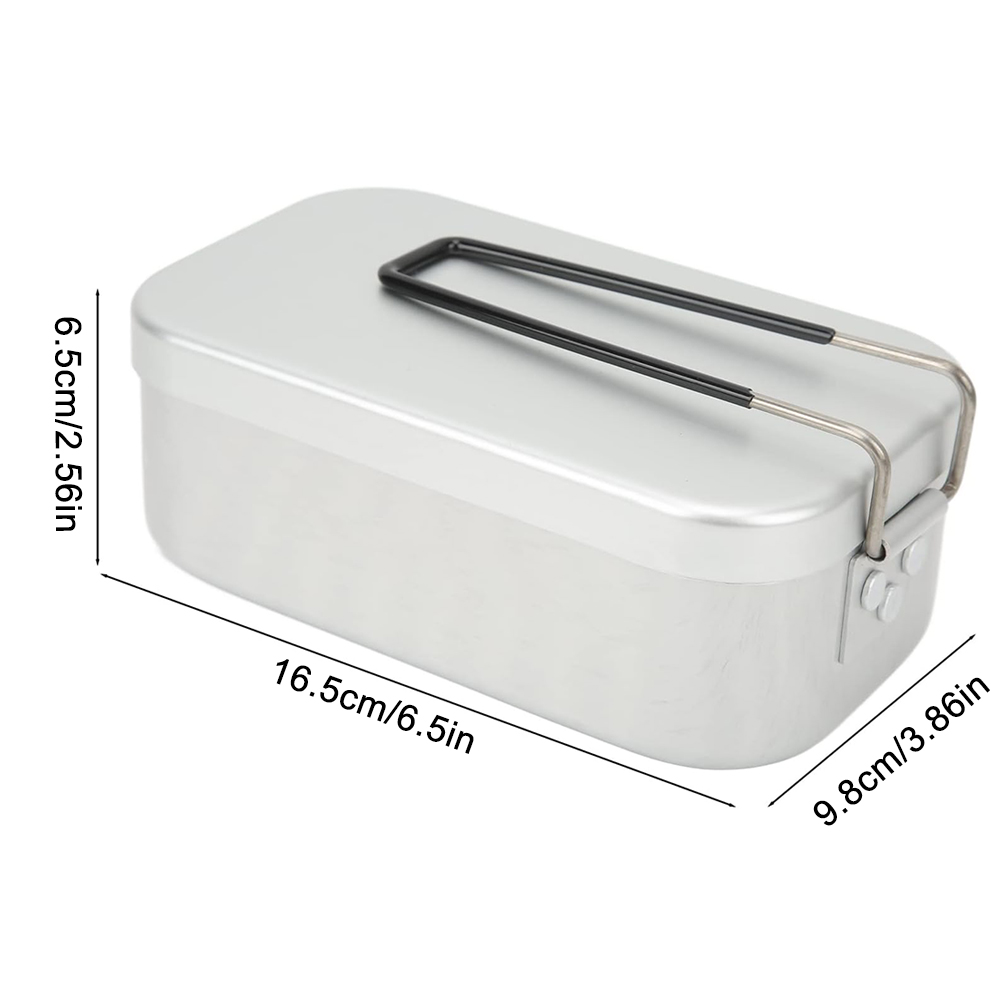 800ML อลูมิเนียมกล่องอาหารกลาง - Camping Cooking Recipes บทวิจารณ์และราคา