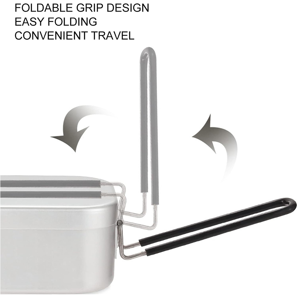 800ML อลูมิเนียมกล่องอาหารกลาง - Camping Cooking Recipes บทวิจารณ์และราคา