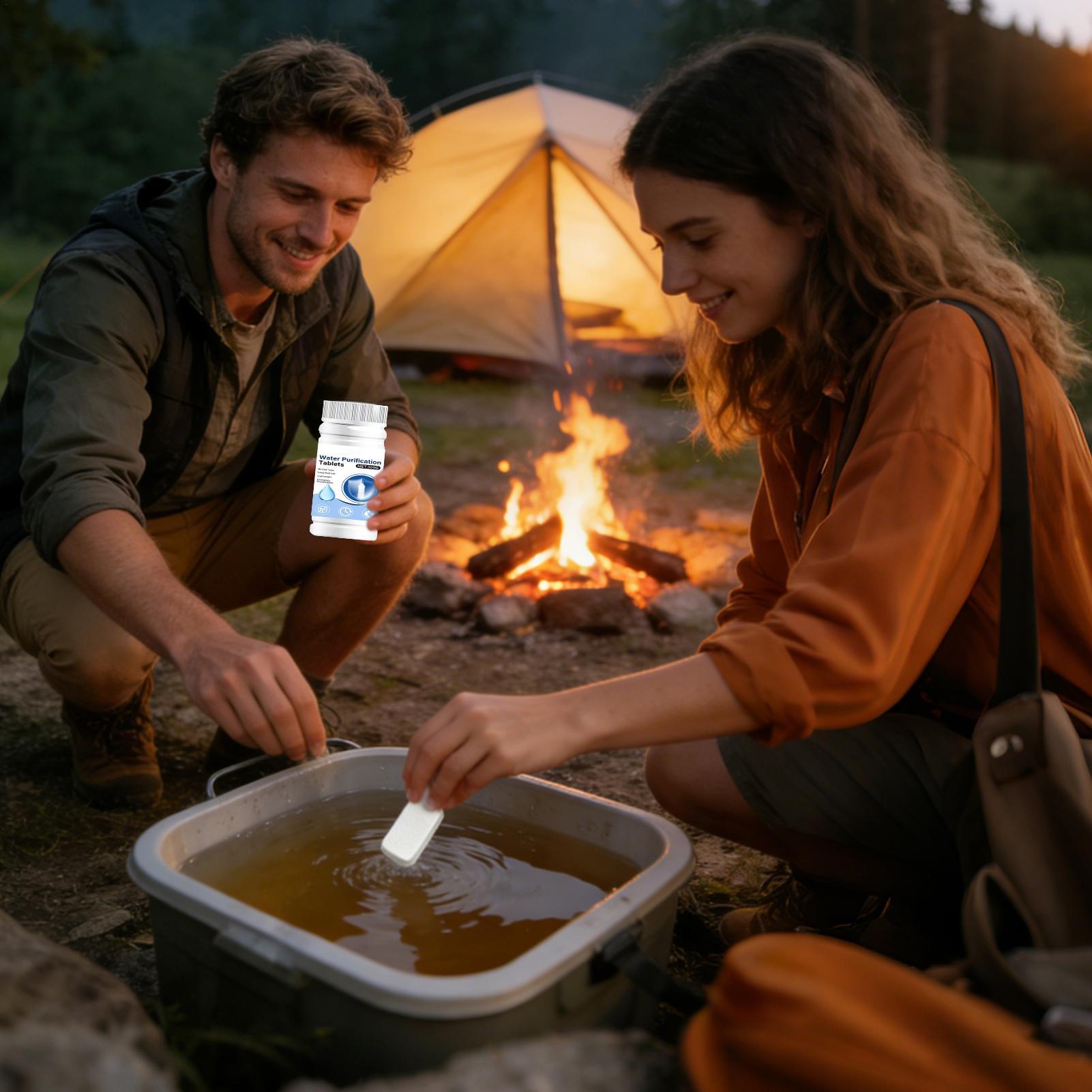 แท็บเล็ตกรองน้ำดื่ม ไร้กลิ่น พ - Water Purification Tablet บทวิจารณ์และราคา