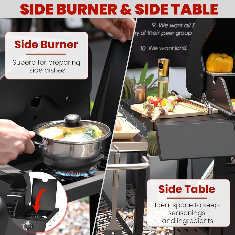 เตาย่างแก๊สโพรเพน 3 หัวเตา พร้ - Camping Cooking Top บทวิจารณ์และราคา