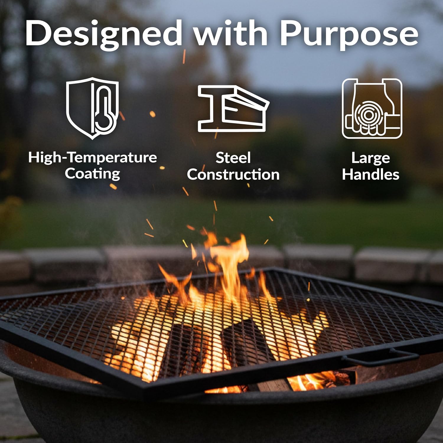 ตะแกรงย่างเหล็กสำหรับเตาไฟกลาง - Campfire Cooking บทวิจารณ์และราคา
