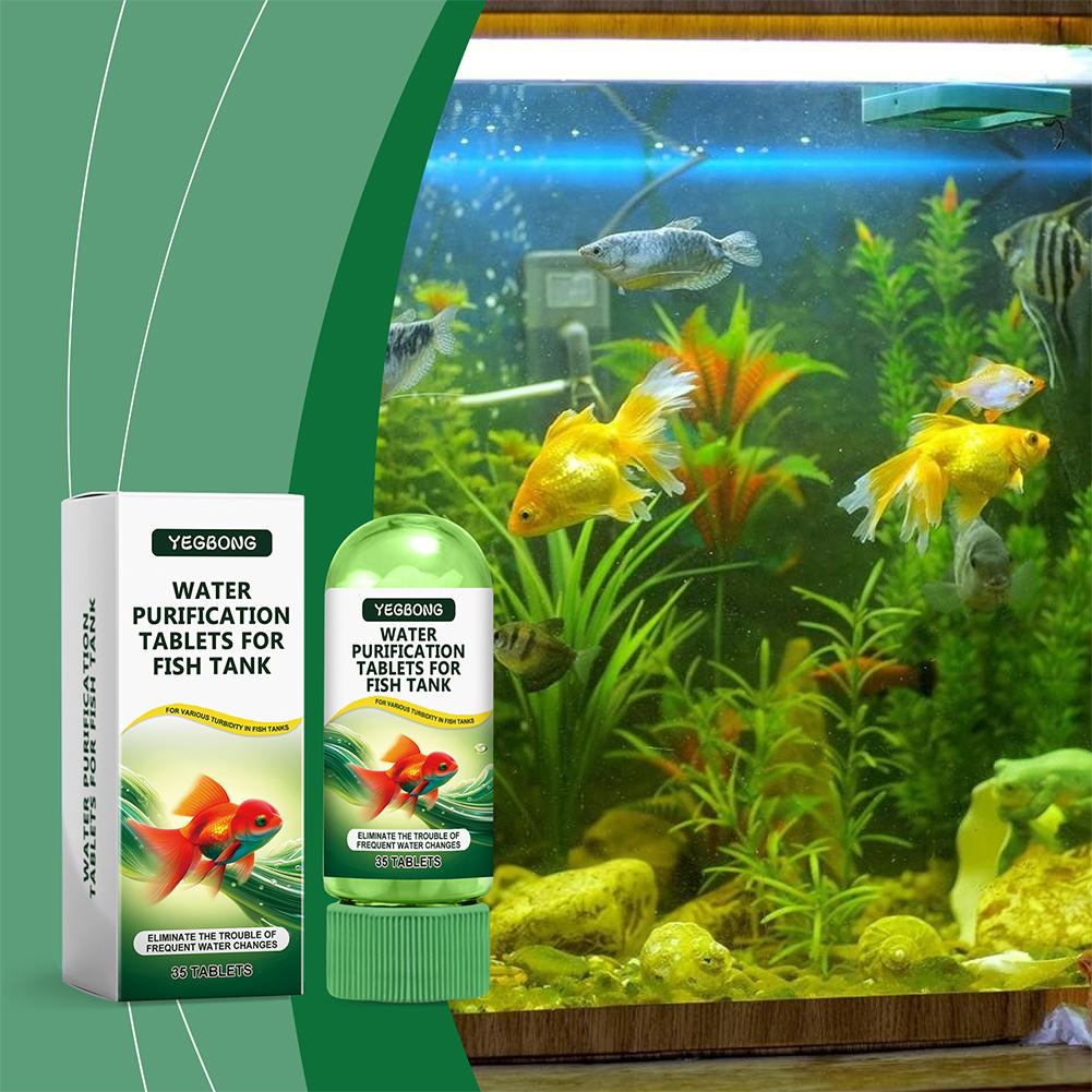 เม็ดกรองน้ำสำหรับตู้ปลา กำจัดต - Water Purification Tablet บทวิจารณ์และราคา