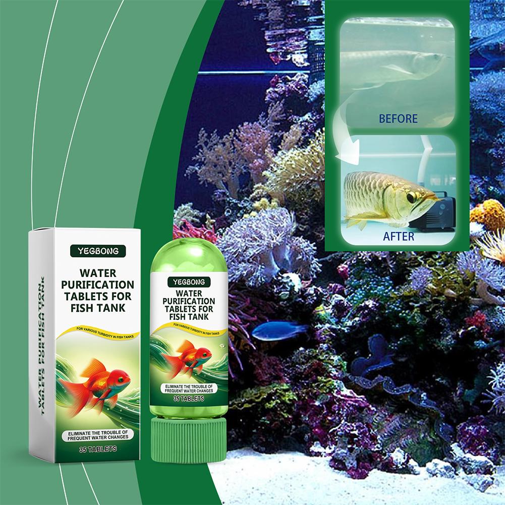 เม็ดกรองน้ำสำหรับตู้ปลา กำจัดต - Water Purification Tablet บทวิจารณ์และราคา