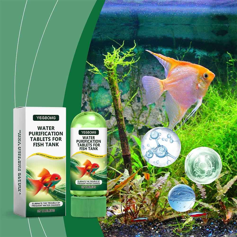 เม็ดกรองน้ำสำหรับตู้ปลา กำจัดต - Water Purification Tablet บทวิจารณ์และราคา