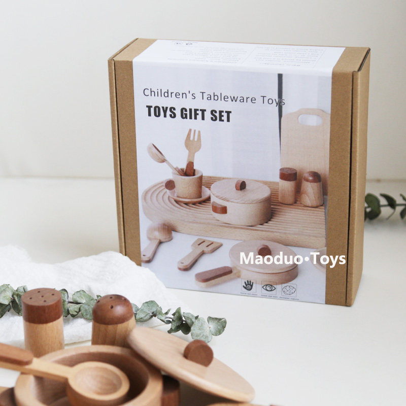 ชุดครัวไม้บีชสำหรับเด็กของเล่น - Camping Cooking Tool Set บทวิจารณ์และราคา