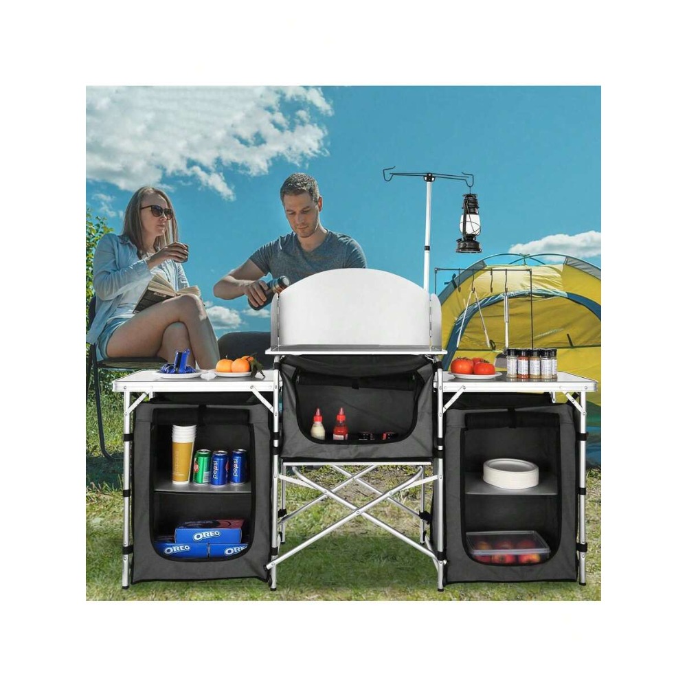 โต๊ะครัวพับได้สำหรับตั้งแคมป์พ - Camping Cooking Must Haves บทวิจารณ์และราคา
