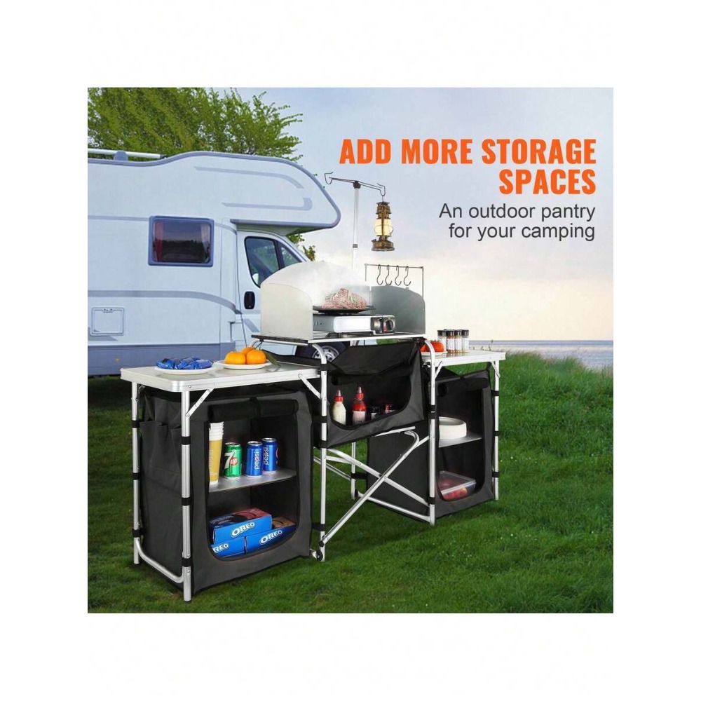 โต๊ะครัวพับได้สำหรับตั้งแคมป์พ - Camping Cooking Must Haves บทวิจารณ์และราคา