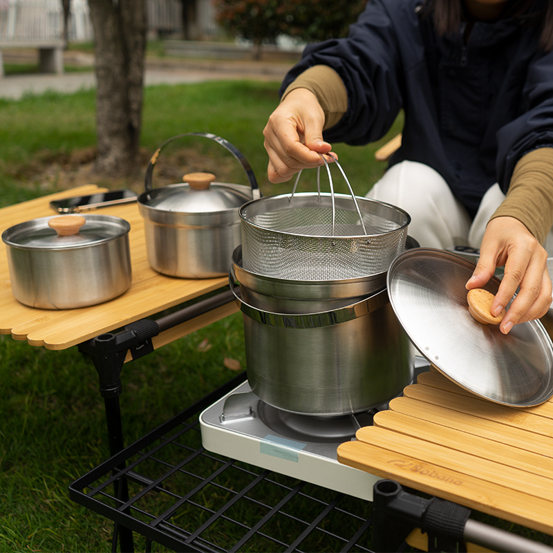 NOBANA ใหม่ล่าสุดกลางแจ้งชุดหม - Camping Cooking Recipes บทวิจารณ์และราคา