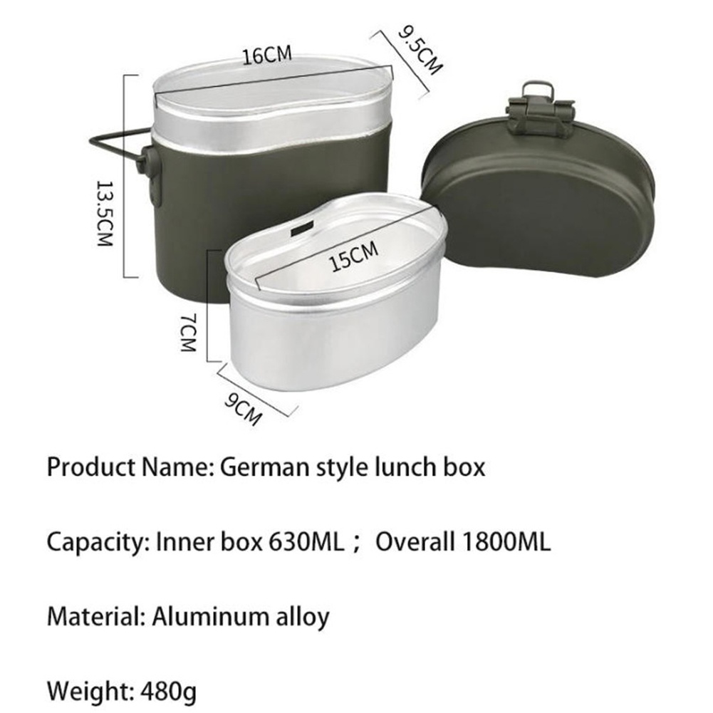 ชุดกล่องอาหารกลางวันอะลูมิเนีย - Camping Cooking Box Set บทวิจารณ์และราคา