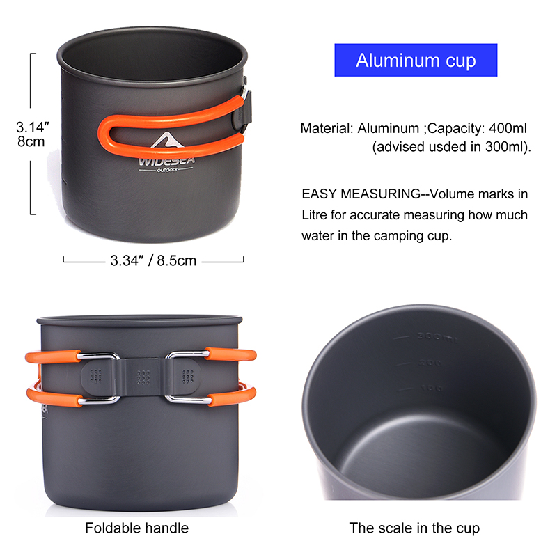 Set Alat masak ตั้งแคมป์แบบกว้ - Camping Cooking Pan Set บทวิจารณ์และราคา