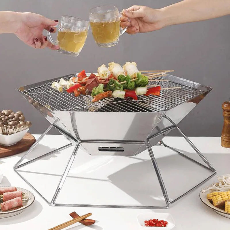 เตาย่างบาร์บีคิวพับได้แบบพกพา, - Camping Cooking Must Haves บทวิจารณ์และราคา