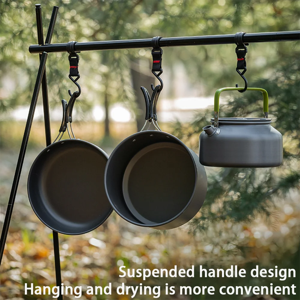 ชุดอุปกรณ์ทำอาหารสำหรับแคมป์ปิ - Nesting Camping Cooking Set บทวิจารณ์และราคา