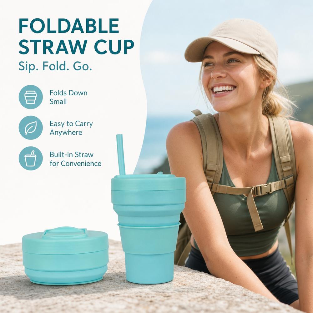 ถ้วยกาแฟซิลิโคนพับได้พร้อมฝาปิ - Camping Cooking Mug บทวิจารณ์และราคา