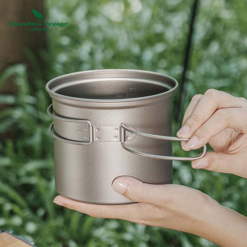 ชุดหม้อต้มและกระทะทอดไทเทเนียม - Camping Cooking Pan Set บทวิจารณ์และราคา
