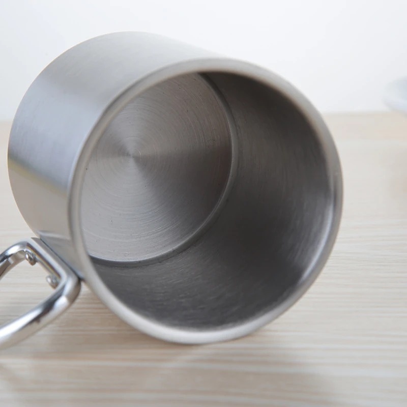 แก้วสแตนเลสขนาด 220/300 มล. สำ - Camping Cooking Mug บทวิจารณ์และราคา