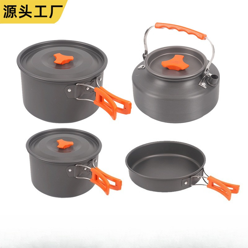 ชุดเครื่องครัวพกพาสำหรับกิจกรร - Camping Cooking Set For 4 บทวิจารณ์และราคา