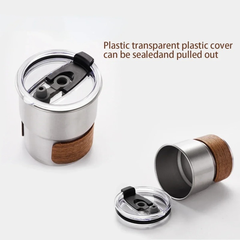 แก้วกาแฟสแตนเลสพร้อมฝาปิดแก้วท - Camping Cooking Mug บทวิจารณ์และราคา