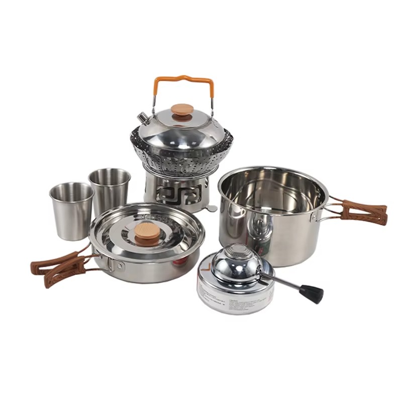 ชุดเครื่องครัวพกพาคุณภาพสูงสำห - Quality Camping Cooking Set บทวิจารณ์และราคา