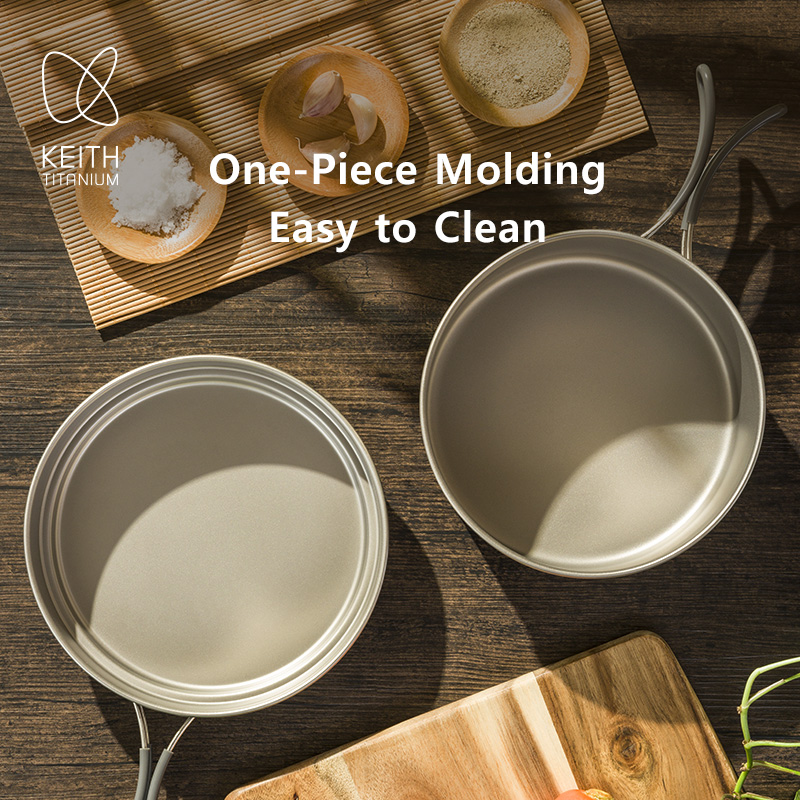 ชุดหม้อไทเทเนียม Keith ชามกลาง - Nesting Camping Cooking Set บทวิจารณ์และราคา