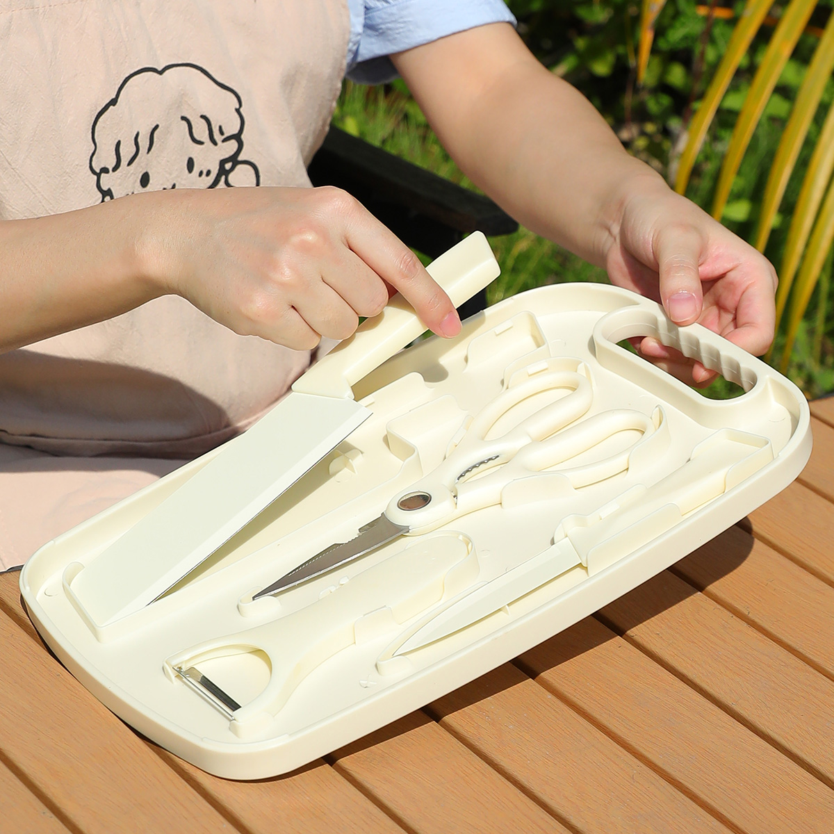 ชุดปิกนิกพกพาสำหรับกิจกรรมกลาง - Camping Cooking Tool Set บทวิจารณ์และราคา