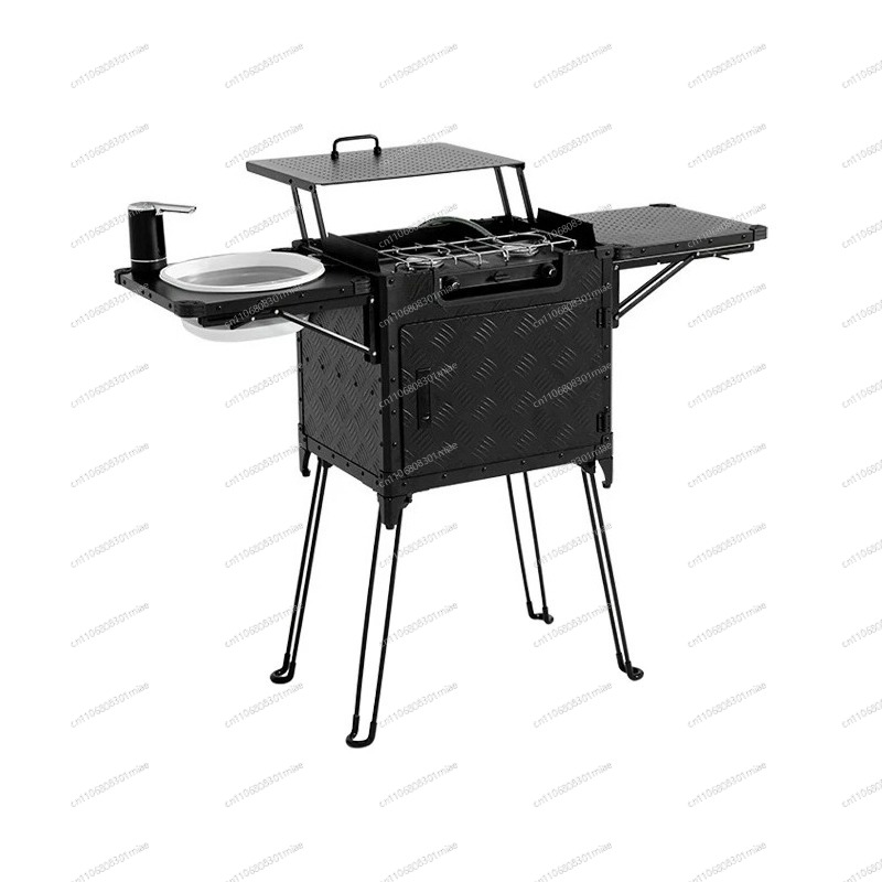 กล่องครัวพับได้แบบพกพาสำหรับตั - Camping Cooking Box Set บทวิจารณ์และราคา