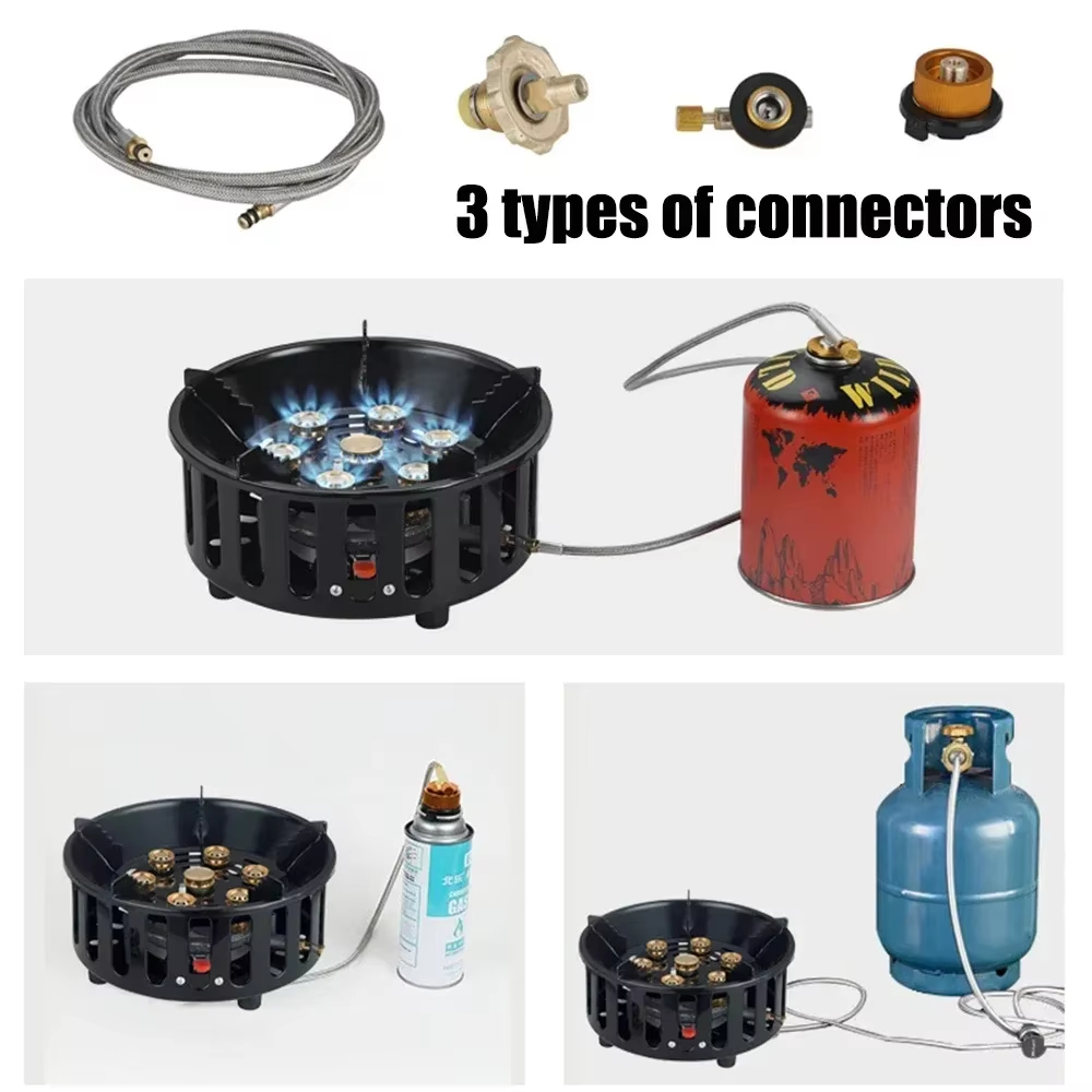 เตาแคมป์ปิ้ง 7 หัวเตา 21000W ก - Campfire Cooking บทวิจารณ์และราคา