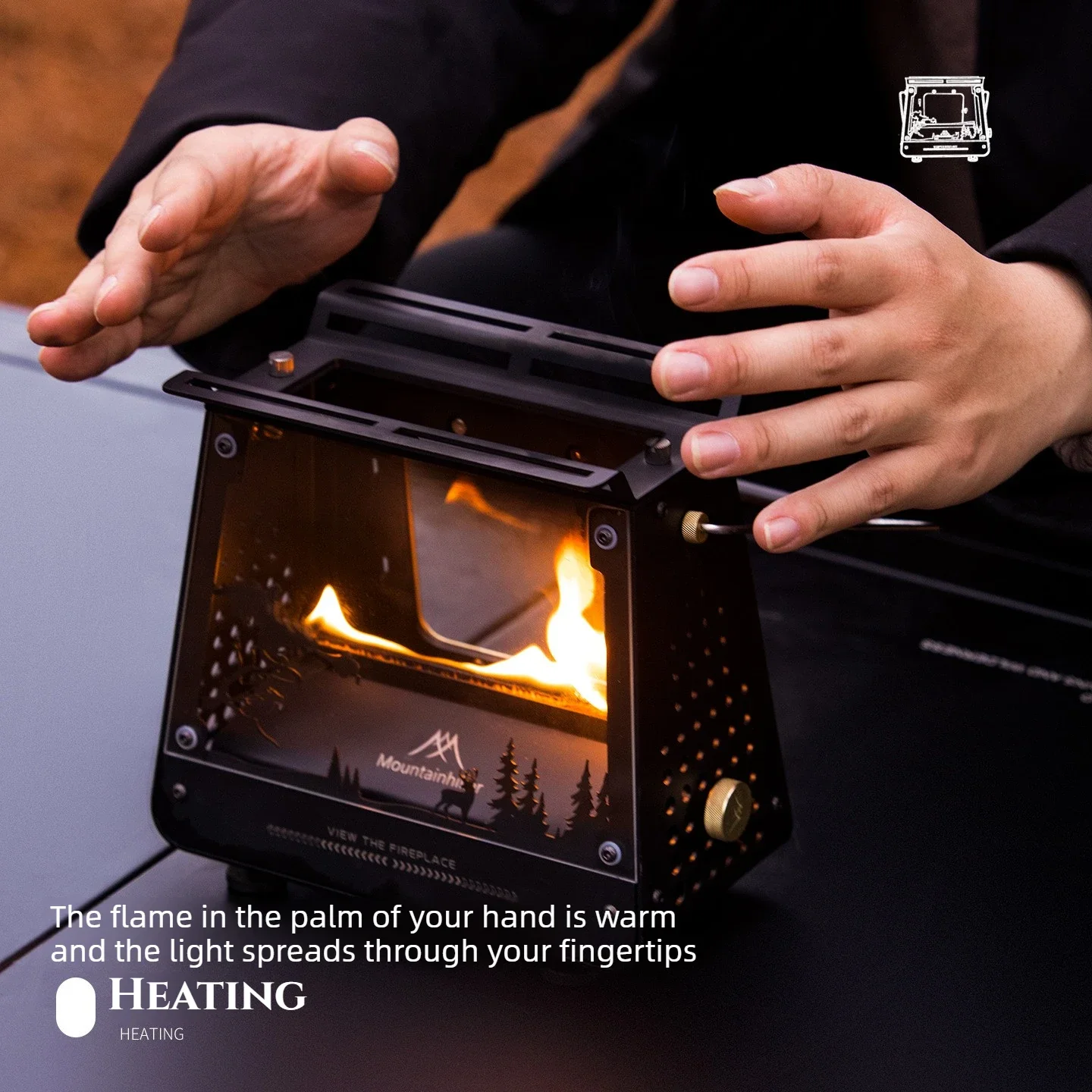 MOUNDAINHIKER เตาไฟขนาดเล็กแบบ - Campfire Cooking บทวิจารณ์และราคา