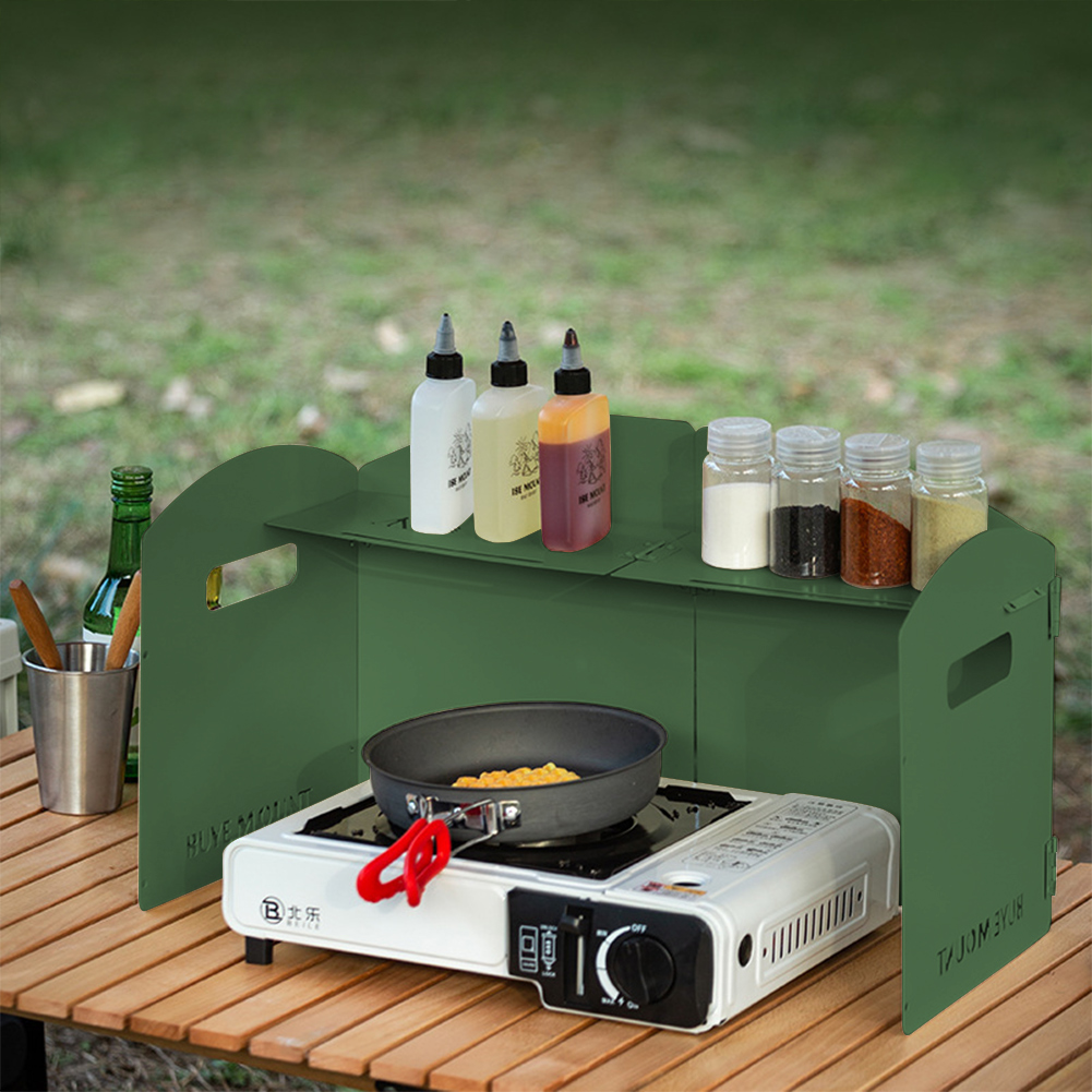 เตาแก๊สตั้งแคมป์แบบพับได้กระจก - Campfire Cooking บทวิจารณ์และราคา